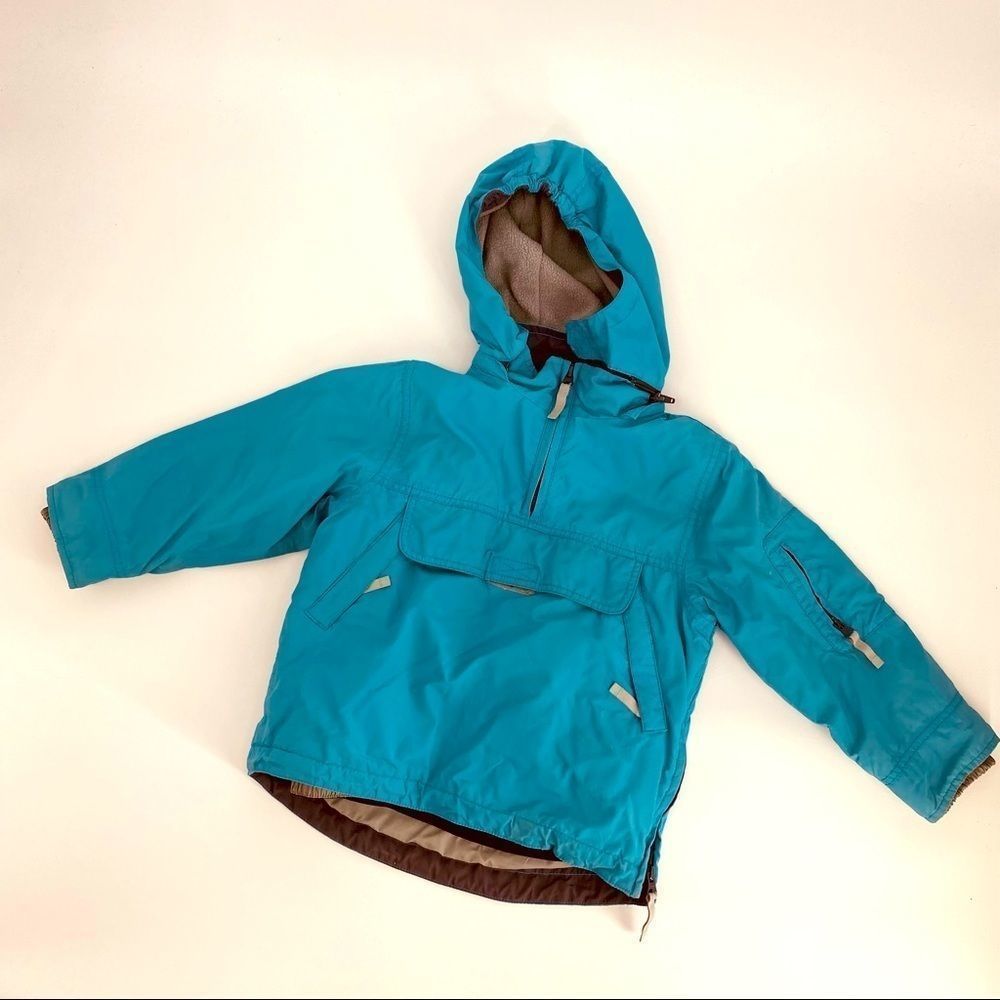 Mini Boden Blue 1/4 Zip Pullover 3-4Y {u}